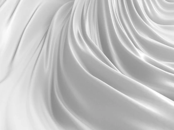 White Abstract Liquid Wavy Background Render Illustration — Stock Photo, Image