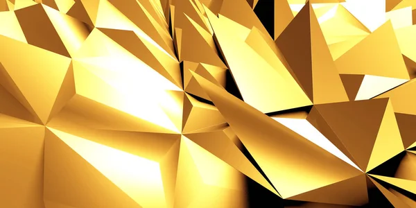 Великолепный Золотистый Абстрактный Фон Render — стоковое фото