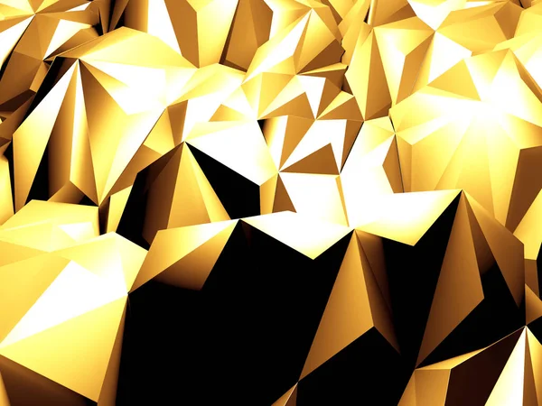 Розкішний Золотий Блискучий Абстрактний Фон Рендеринг — стокове фото