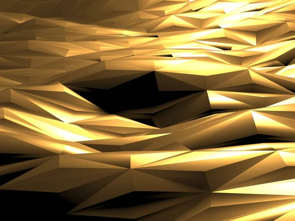 Luxury Golden Shiny Abstract Background Render — Stock Photo, Image