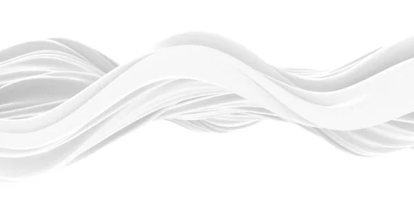 White Abstract Liquid Wavy Background Render Illustration — Stock Photo, Image