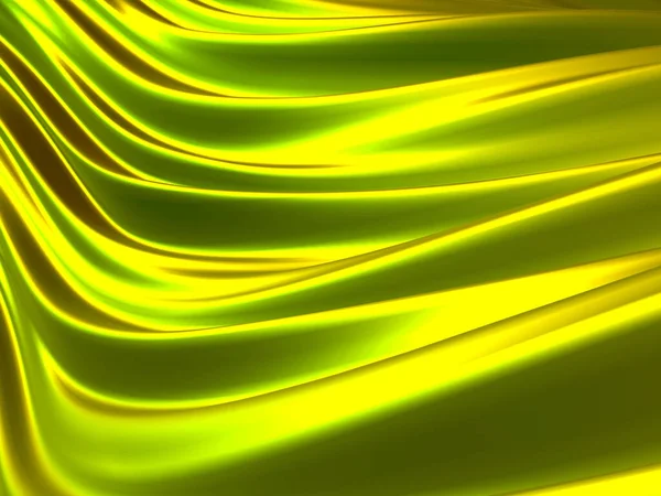 カラフルな液体金属波背景 3Dレンダリング図 — ストック写真