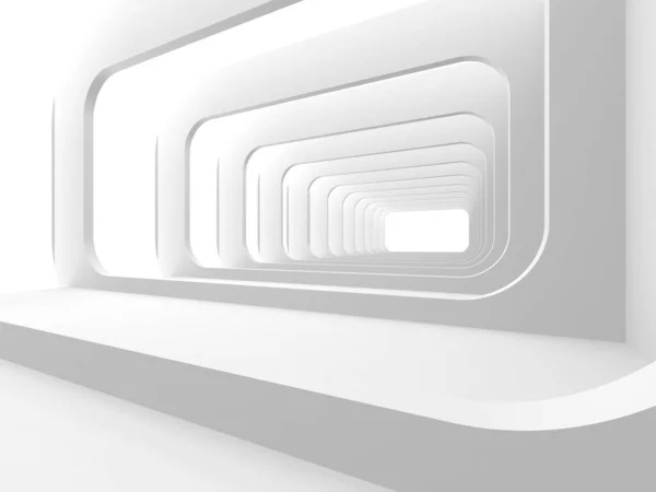 Abstract White Architecture Design Concept Illustratie Van Render — Stockfoto