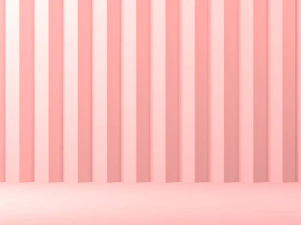 Abstrakte Minimalszene Mit Geometrischen Formen Rosa Creme Hintergrund Darstellung — Stockfoto