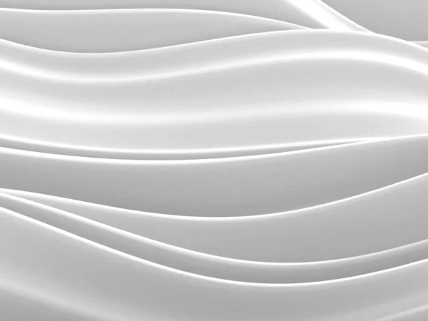 Witte Abstracte Vloeibare Golvende Achtergrond Illustratie Weergeven — Stockfoto