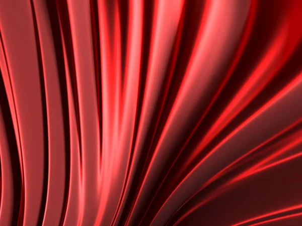 Красные Гладкие Волны Роскошный Абстрактный Фон Рендеринг — стоковое фото