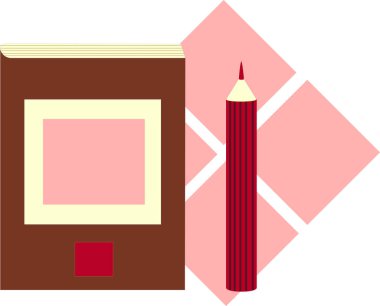 kırmızı kalemli çizgi film renk defteri