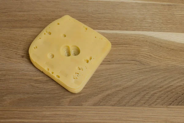 Gesneden Kaas Een Houten Plank — Stockfoto