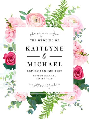 Kare çiçek vektör tasarım çerçeve