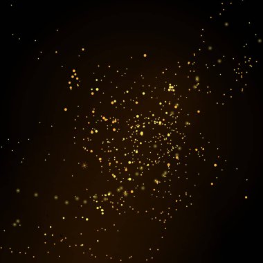 Altın glitter toz sıçrama vektör arka plan