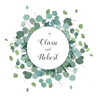 Minimalist rustik düğün yeşillikleri