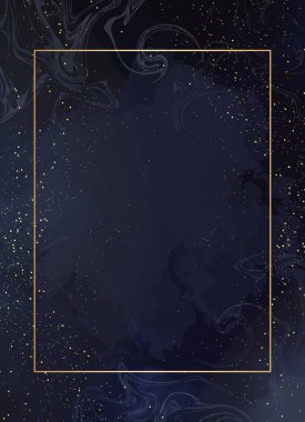 Işıl ışıl parlayan sihirli gece mavi kartı