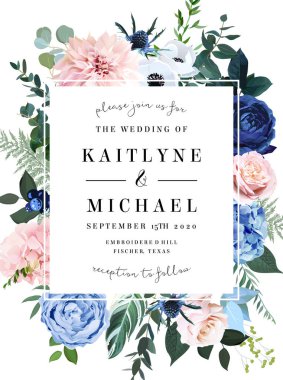 Klasik mavi gül, kızarık pembe ortanca, ranunculus, deve dikeni çiçekleri.