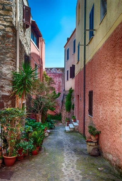 Beautiful Alley Castelsardo Old City Sardinia Italy — Stock Photo, Image