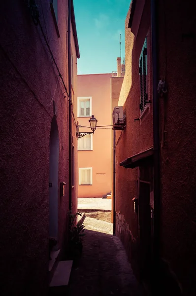 Castelsardo Eski Şehir Sardunya Talya Güzel Sokak — Stok fotoğraf