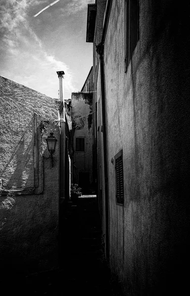 Die Schöne Gasse Von Castelsardo Alte Stadt Sardinien Italien — Stockfoto