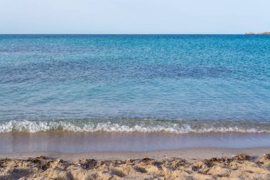 Görünümü, Sardunya Plajı, Le Bombarde, Alghero, yakınındaki summero sabahın erken saatlerinde