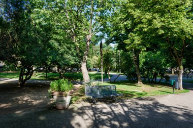 Park city bölgesindeki Sassari, Sardunya, bahar güneşli bir gün içinde