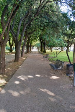 Park city bölgesindeki Sassari, Sardunya, bahar güneşli bir gün içinde