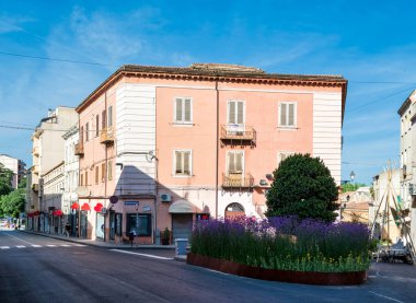 çok renkli çiçek Bahçe içinde Sassari - bahar güneşli bir Sardunya