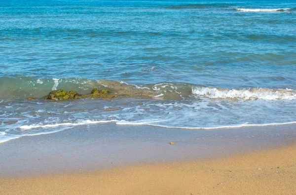 View Sardinian Coast Beach Porto Ferro Cloudy Morning Summer — Stock Photo, Image