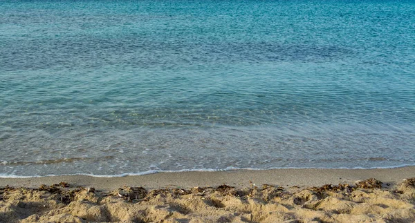 Vista Praia Sardiniana Bombarde Perto Alghero Início Manhã Summero — Fotografia de Stock