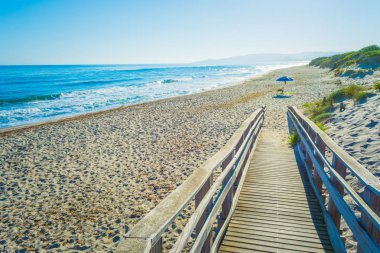 Bir sabah yaz plaj manzara