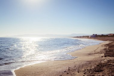 Bir sabah yaz plaj manzara