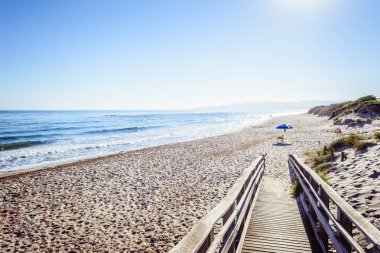 Bir sabah yaz plaj manzara