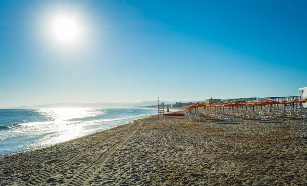 Bir sabah yaz plaj manzara