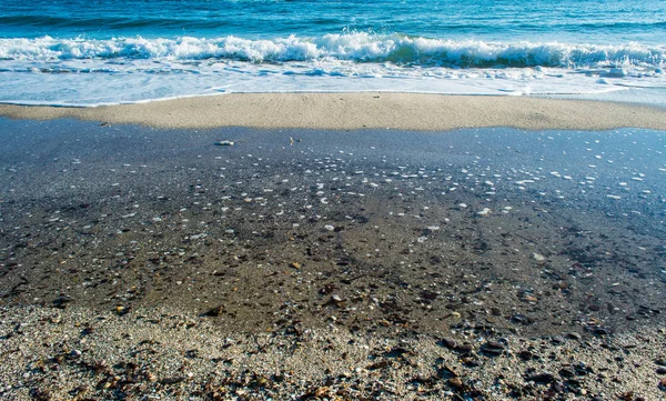 바닷가의 모래에 — 스톡 사진