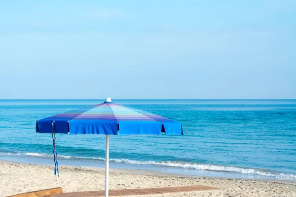 Beach Umbrella Sea Sunny Day Summer — Stock Photo, Image