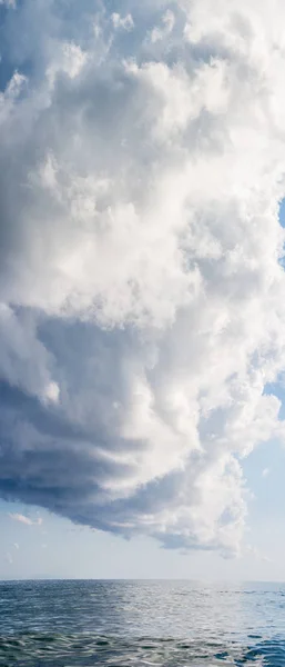 Big Clouds Sea Summer Storm Stock Image