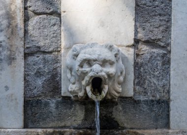 Antik Rosello çeşme şehir Sassari, Sardinya ortasında detay