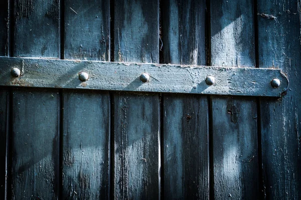 Primer plano de la vieja puerta de madera — Foto de Stock