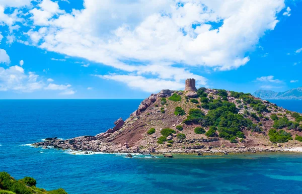 Landscape of the coast near Porticciolo — Stock Photo, Image