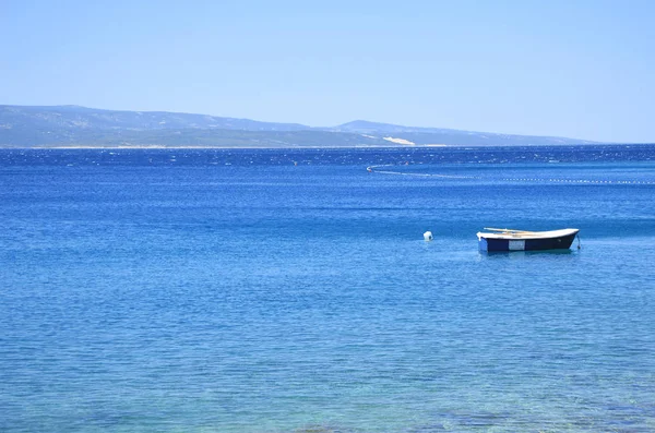 Adriyatik Denizi Hırvatistan Brela Okyanus Güneşli Bir Günde — Stok fotoğraf