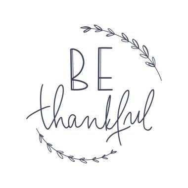 Şükran Günü için el yapımı sonbahar el yapımı mektupların şirin bir unsuru. Dokulu düz dijital sanat. Kartpostal baskısı, çıkartma, afiş, menü, dekorasyon, ambalaj kağıdı, tekstil, yapıştırıcı bant, web