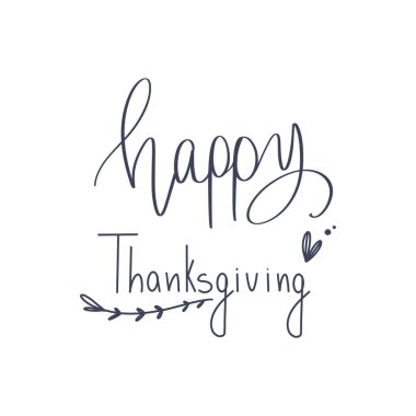 Şükran Günü için el yapımı sonbahar el yapımı mektupların şirin bir unsuru. Dokulu düz dijital sanat. Kartpostal baskısı, çıkartma, afiş, menü, dekorasyon, ambalaj kağıdı, tekstil, yapıştırıcı bant, web