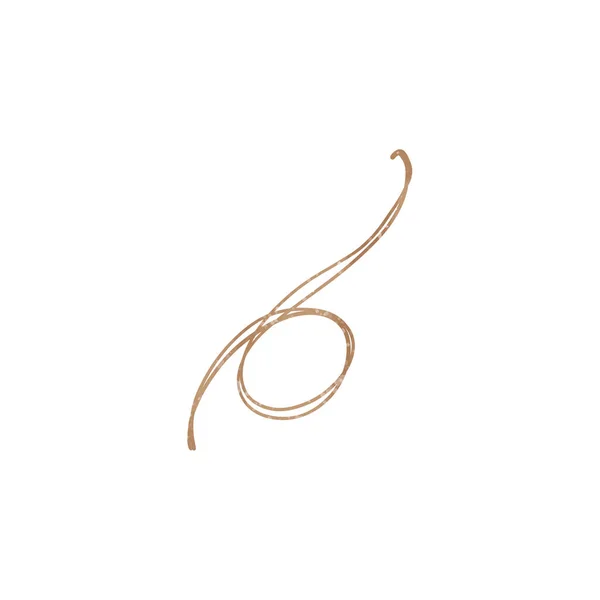 Kawaii New Year Element Decoration Mail Golden Ribbon Serpentine Textural — Stock Photo, Image