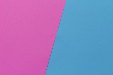 Yaratıcı geometrik Kağıt arka plan. Pembe, mavi pastel renkler. Soyutlama. Şablon. Üstten görünüm.