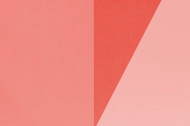 Yaratıcı geometrik Kağıt arka plan. Desen (tek renkli) tondan benzer: pembe. Soyutlama. Şablon. Üstten görünüm. Düz yatıyordu. Yaşam mercan tonlama. 
