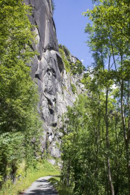 Salecchio (VCO), İtalya - 19 Haziran 2020: Salecchio Inferiore, Antigorio Valley, Ossola, VCO, Piedmont, İtalya