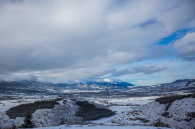 La Cerdanya 'da kış, Pireneler, İspanya