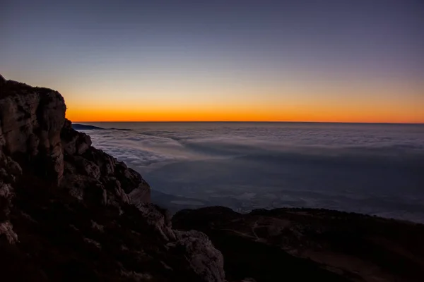 Východ Slunce Serra Del Montsec Lleida Španělsko — Stock fotografie