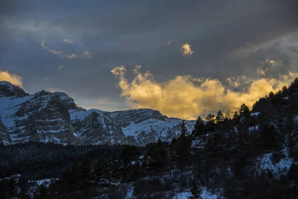 Vinter Serra Del Cadi Cerdanya Pyrenéerna Spanien — Stockfoto