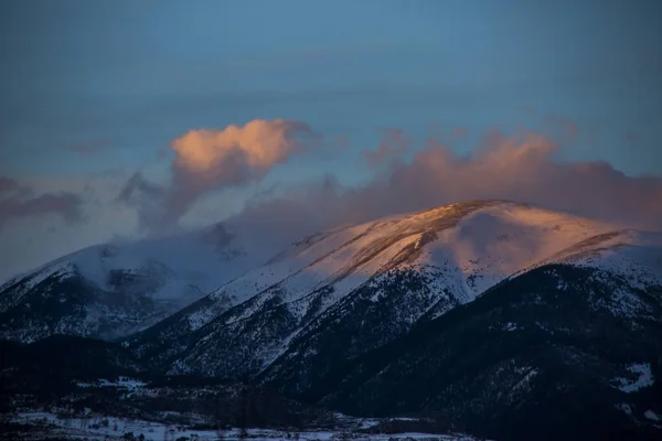 Winter Serra Del Cadi Cerdanya Pyreneeën Spanje — Stockfoto