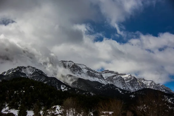 Vinter Serra Del Cadi Cerdanya Pyrenéerna Spanien — Stockfoto