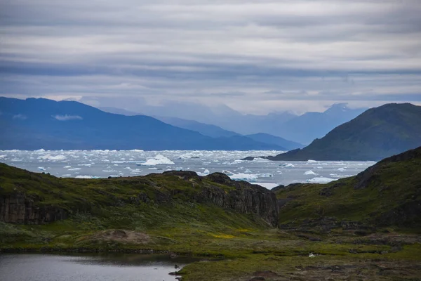 Sommerlandschaft Den Fjorden Von Narsaq Südwestgrönland — Stockfoto
