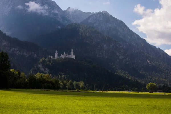 Sommar Neuschwanstein Castle Bayern Sydtyskland Europa — Stockfoto